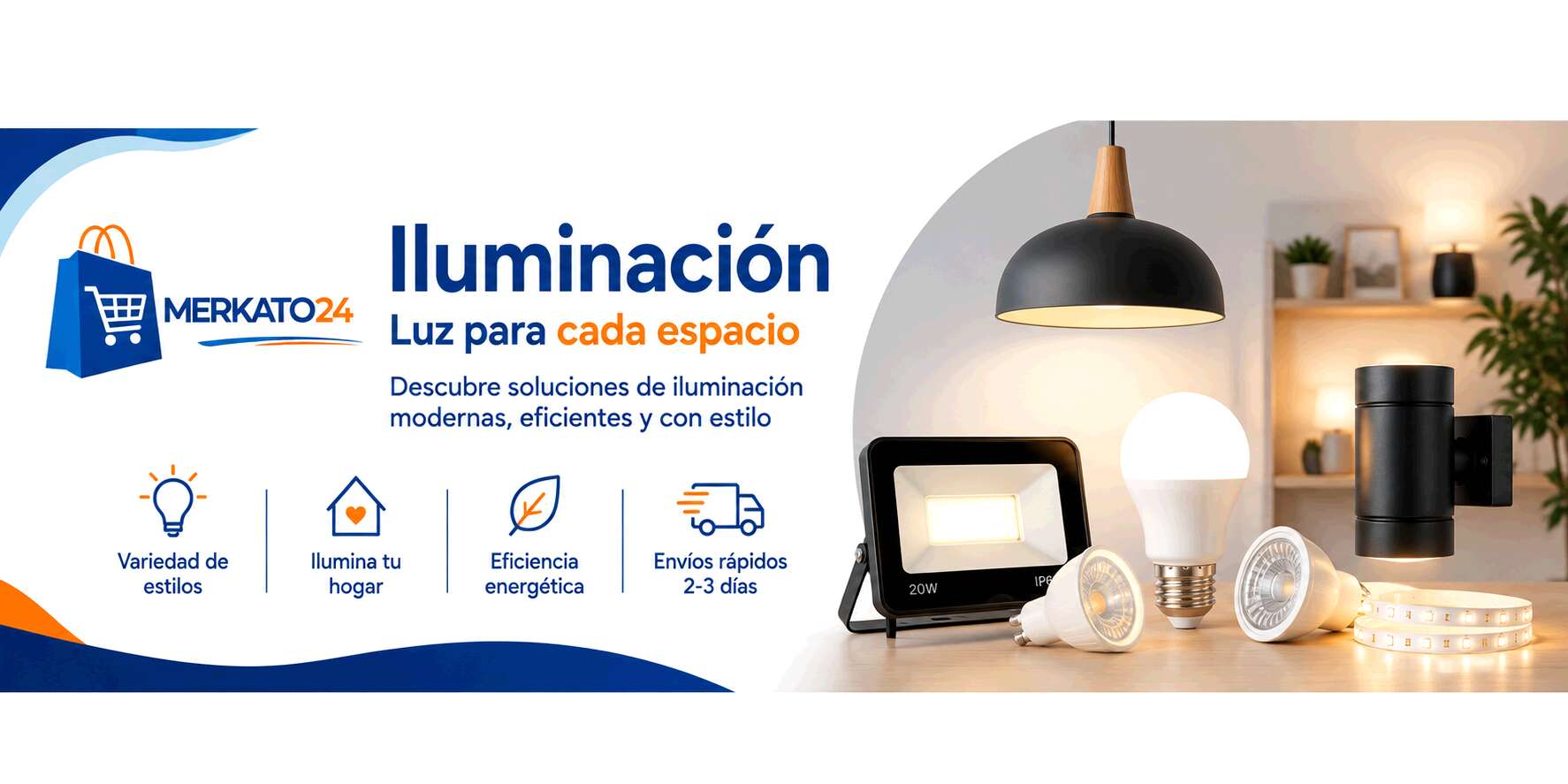 Banner Elementos de Iluminación - Merkato24