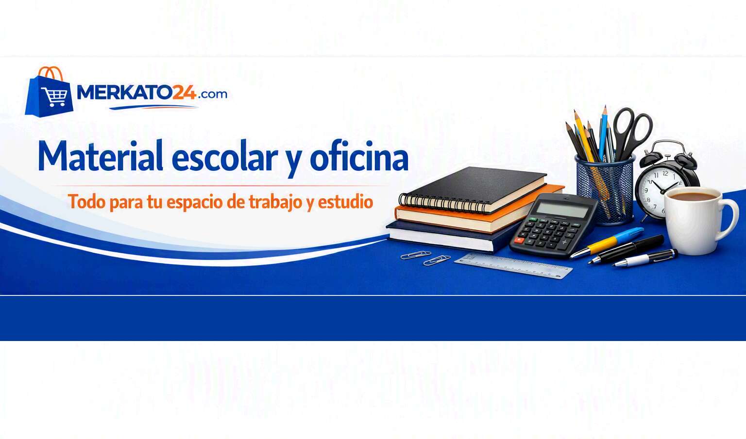 Banner Material Escolar y Oficina - Merkato24