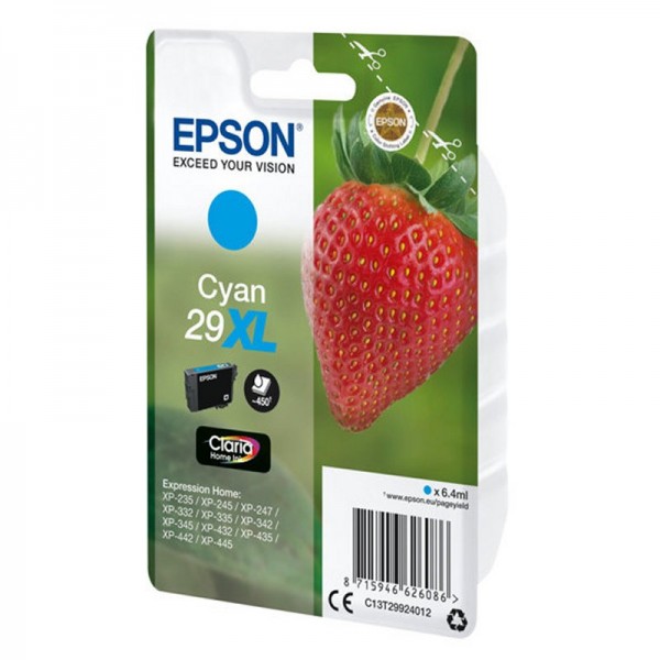 Epson cartucho t2992xl cyan
