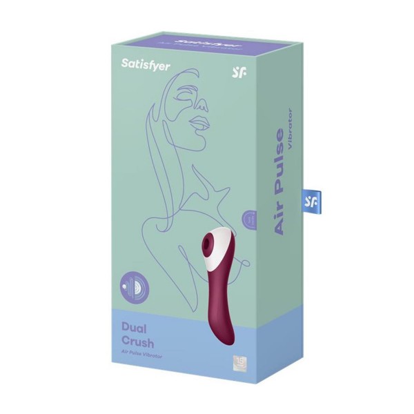 Satisfyer dual crush vibrador de aire 1un