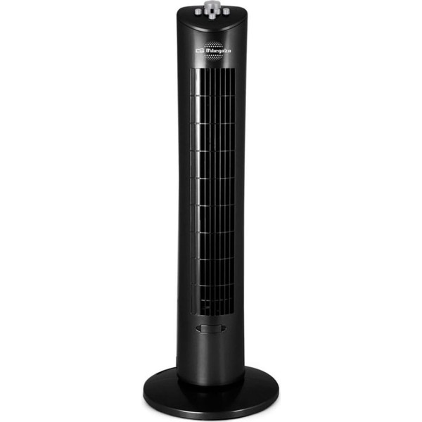 Orbegozo tw 0800 negro ventilador de torre 60w potencia 3 velocidades bandeja para esencias aromáticas