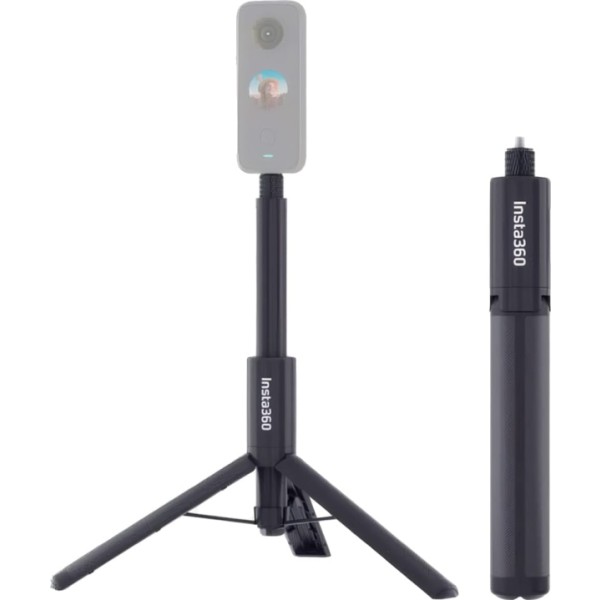Insta360 2 in 1 invisible selfie stick + tripode negro / palo selfie y trípode