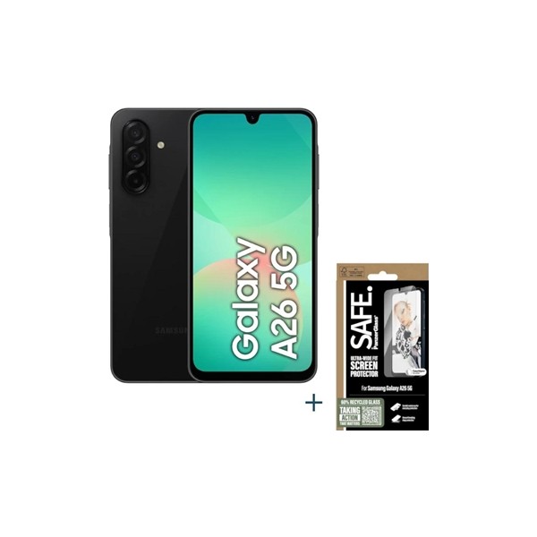 Samsung galaxy a26 256gb 8gb black+ protector safe