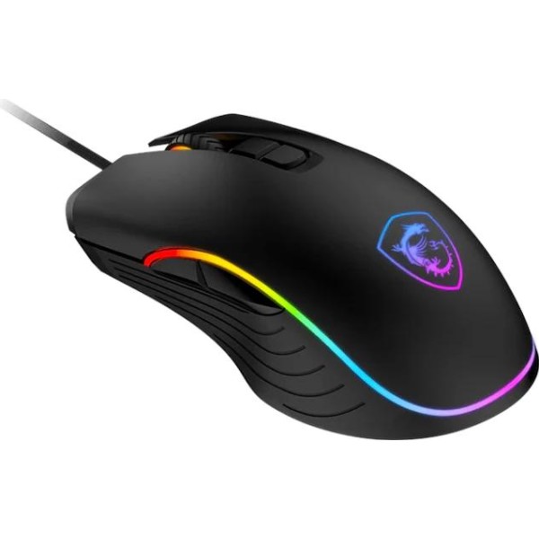Msi ratón forge gm300 7200 dpi  ambidextro usb a
